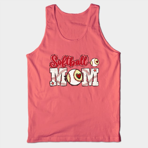 Softball Mom Tank Top by JDVNart